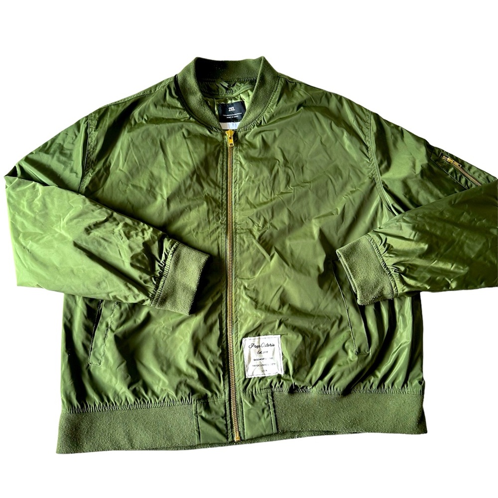 Classic Army Green Bomber Jacket